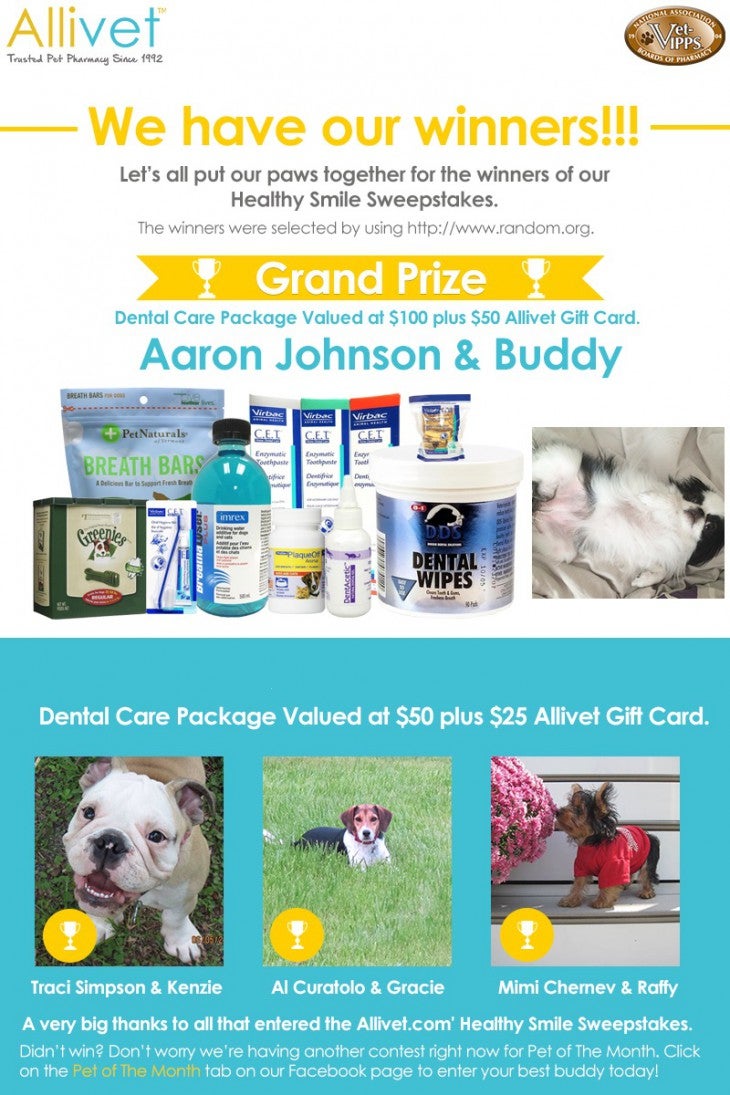 Allivet Giveaways