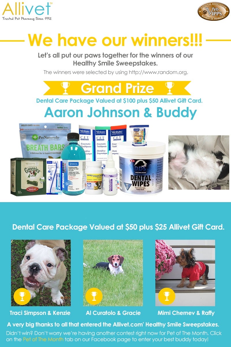 Allivet Giveaways